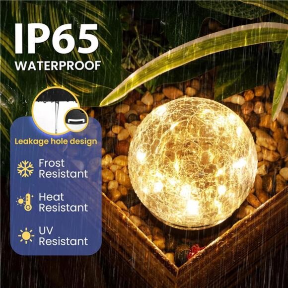 Solar Lights Outdoor for Yard Patio Porch, Garden Decor Birthday Gifts for Mom - Picture 4 of 7